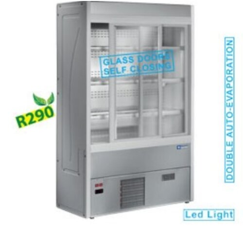 Diamond Vitirne Murale | Réfrigéré Ventilé | avec Portes Coulissantes en Verres |  1200x545xh1900mm