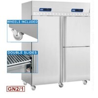 Armoire Frigorifique | Ventilée  350 Lit | 3 portes GN 2/1 & 1/1 | sur Roues |  1440x850h2070mm