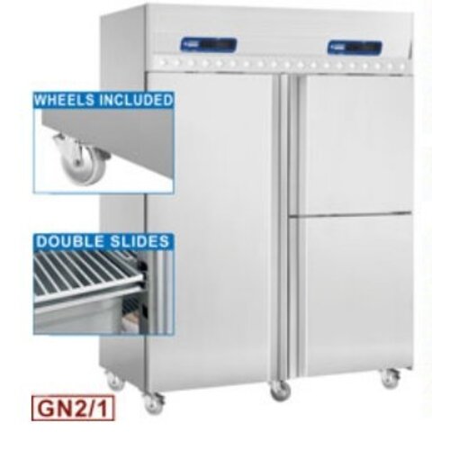 Diamond Armoire Frigorifique | Ventilée  350 Lit | 3 portes GN 2/1 & 1/1 | sur Roues |  1440x850h2070mm