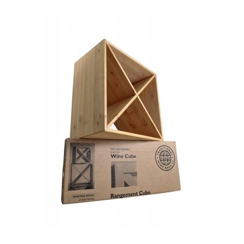 Bar Professional Casier à 24 Bouteilles | Carré | Bois | 510x300x(h)510mm Bar Professional Casier à 24 Bouteilles | Carré | Bois | 510x300x(h)510mm