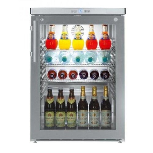 Liebherr Réfrigérateur | Modèle de Table | Inox | Dynamic | Porte en Verre | Liebherr | 141 Litres | FKUv 1663 | 600x610x(h)830mm