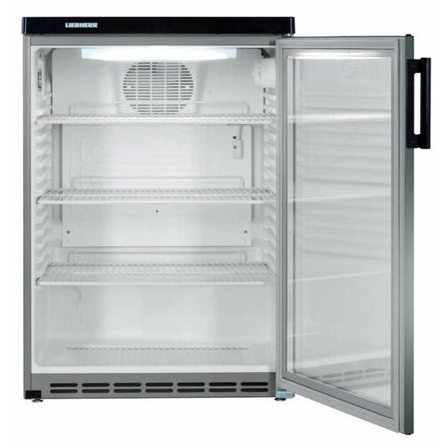 Liebherr Réfrigérateur | Modèle de Table | Inox | Dynamic | Porte en Verre | Liebherr | 180 Litres | Fkvesf 1803 | 600x600x(h)853mm