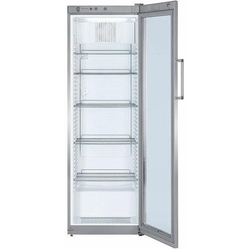 Liebherr Réfrigérateur | Gris Acier | Dynamic | Porte en verre | Liebherr | 388 Litres | FKvsl 4113 | 600x610x(h)1800mm