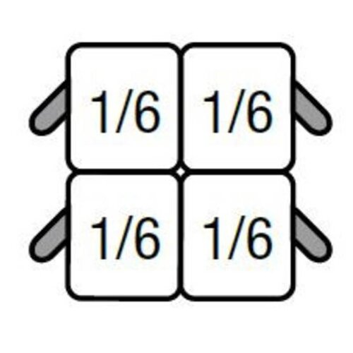 Saro Lot de 4x paniers GN1 / 6 | pour cuiseur de pâtes Saro