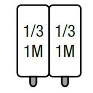 Saro Lot de 2x paniers GN 1/3 | pour cuiseur de pâtes Saro