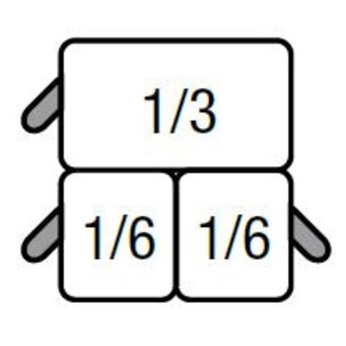 Saro Ensemble de 2x paniers GN1 / 6 et 1x GN1 / 3 | Pour Saro Pasta Cooker