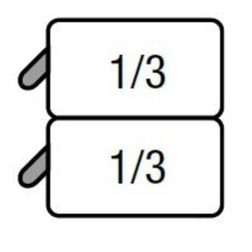 Saro Lot de 2x paniers GN 1/3 | pour cuiseur de pâtes Saro