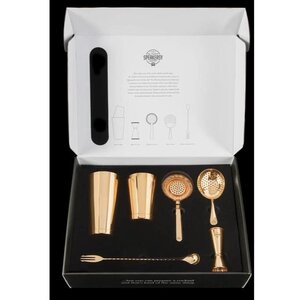Bar Professional Coffret de Cocktail | 6 Parties | Couleur Or