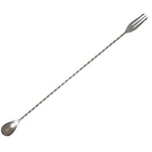 Bar Professional Cuillière à Coktail | Trident | Couleur Argent | 500mm Bar Professional Cuillière à Coktail | Trident | Couleur Argent | 500mm