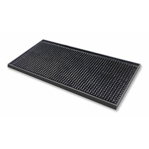 Bar Professional Tapis de Bar | Caoutchouc | Noir | 150x300mm