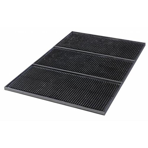 Bar Professional Tapis de Bar | Caoutchouc | Noir | 150x300mm