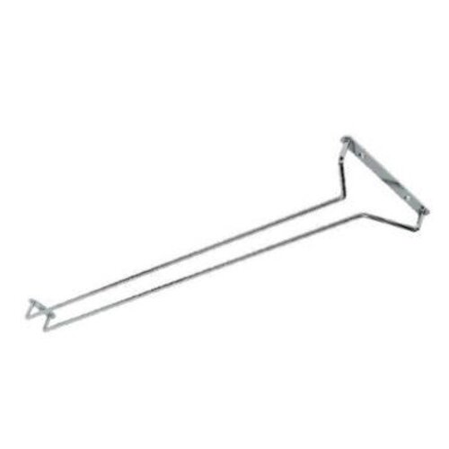 Bar Professional Support pour Verres | Chromé | 400x110mm | Lot de 2 Pièces