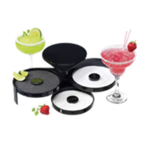 Bar Professional Décorateur Bord de Verre | 3 niveaux | 180x180x(h)75mm