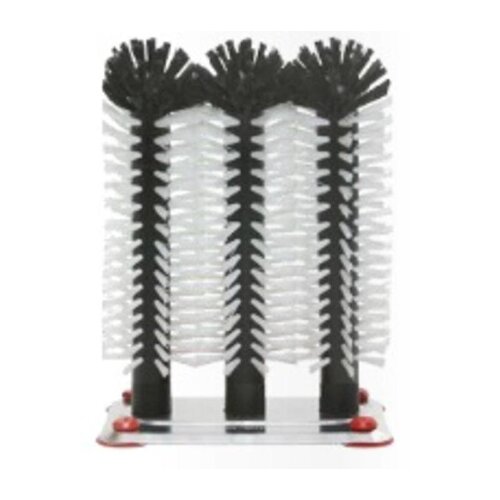 Bar Professional Brosse de Rinçage | Pied en Aluminium | 3 Brosses | 3x250mm Bar Professional Brosse de Rinçage | Pied en Aluminium | 3 Brosses | 3x250mm