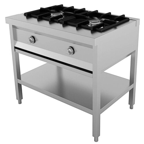 Combisteel Cuisinière à Crêpes | 1 Brûleur 6,5 kW | 500x600x(H)800mm