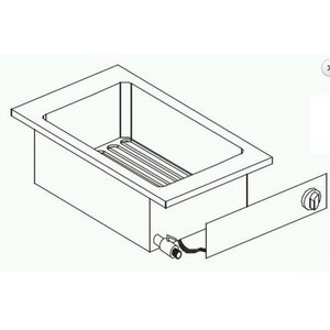 Combisteel Friteuse Electrique | 10 Litres | 7,25 kW | avec Robinet de Vidange | 400x600x(H)356mm