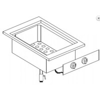 Element de Bain-Marie | +30/+90°C | 2 kW | 400x600x(H)260mm
