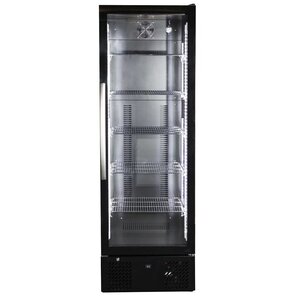 Combisteel Réfrigérateur de Bar | Noir | Modèle Haut | Porte en Verre | 293 Litres | 600x515x(H)1820mm