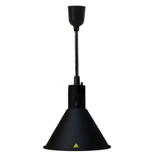 Combisteel Lampe Chauffante | Chefs Heat-02 | Noir | Cordon Réglable | Ø275x(H)600/1800mm