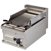 Base 700 Grill à Pierres de Lave à Gaz | 7 kW | 400x700x(H)290mm