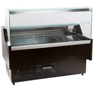 Combisteel Comptoir Vitrine Réfrigérée Morris | +1/ +10°C | avec Eclairage | Disponible en 4 Tailles