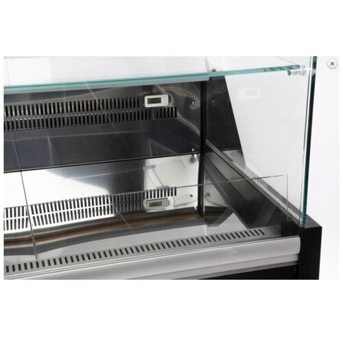Combisteel Comptoir Vitrine Réfrigérée Morris | +1/ +10°C | avec Eclairage | Disponible en 4 Tailles