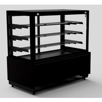 Comptoir Vitrine Réfrigérée Nero | Noir | +4/ +12°C | Eclairage LED | Disponible en 2 Tailles