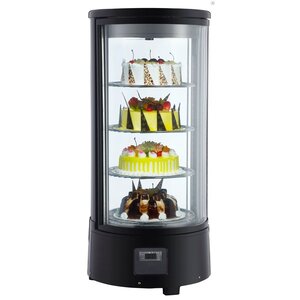 Combisteel Vitrine Réfrigérée Rotative | 3 Niveaux | 72 Litres | 450x450x(H)983mm Combisteel Vitrine Réfrigérée Rotative | 3 Niveaux | 72 Litres | 450x450x(H)983mm