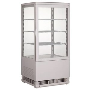 Combisteel Vitrine Réfrigérée | Blanc | Modèle de Table | Carré | 428x386x(H)885mm