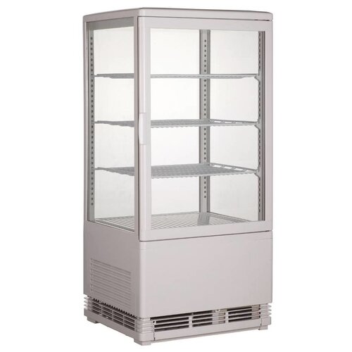 Combisteel Vitrine Réfrigérée | Blanc | Modèle de Table | Carré | 428x386x(H)885mm