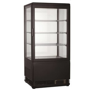 Combisteel Vitrine Réfrigérée | Noir | Modèle de Table | Carré | Disponible en 3 Tailles