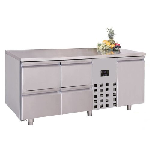 Combisteel Comptoir Réfrigéré | Pro Line | 1 Porte et 4 Tiroirs | 474 Litres | 1785x700x(H)850mm Combisteel Comptoir Réfrigéré | Pro Line | 1 Porte et 4 Tiroirs | 474 Litres | 1785x700x(H)850mm