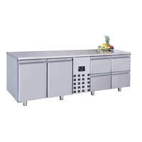 Comptoir Réfrigéré | Pro Line | 2 Portes et 4 Tiroirs | 632 Litres | 2270x700x(H)850mm