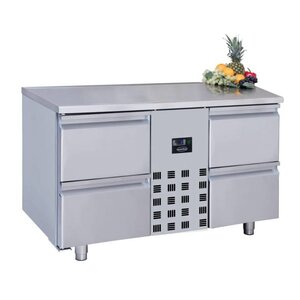 Combisteel Comptoir Réfrigéré | Pro Line | 4 Tiroirs | 281 Litres | 1300x700x(H)850mm Combisteel Comptoir Réfrigéré | Pro Line | 4 Tiroirs | 281 Litres | 1300x700x(H)850mm