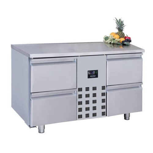 Combisteel Comptoir Réfrigéré | Pro Line | 4 Tiroirs | 281 Litres | 1300x700x(H)850mm