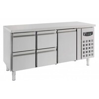 Comptoir Réfrigéré | 1 Porte et 4 Tiroirs | 417 Litres | 1795x700x(H)850mm
