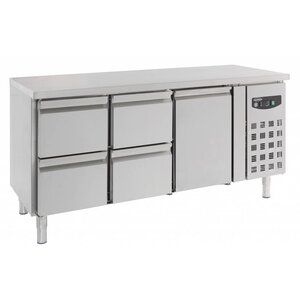 Combisteel Comptoir Réfrigéré | 1 Porte et 4 Tiroirs | 417 Litres | 1795x700x(H)850mm Combisteel Comptoir Réfrigéré | 1 Porte et 4 Tiroirs | 417 Litres | 1795x700x(H)850mm
