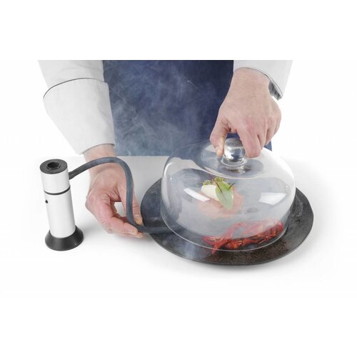 Hendi Cloche en Verre | Compatible avec un Fumoir |  Ø245x(H)150mm