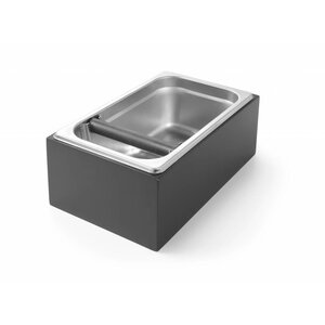 Hendi Tiroir à Café | Tour en Bois | 1/4 GN 100mm | Barre de Frappe avec Housse en Silicone