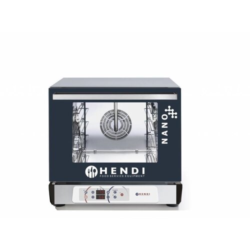 Hendi Four à Convection Numérique | Nano | avec Humidificateur | 4x 450x340mm | 560x595x(H)530mm