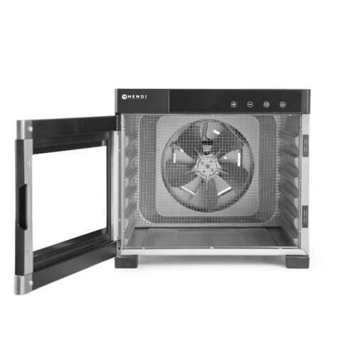 Hendi Déshydrateur Profi Line | Tableau de Commande Numérique | avec 6 Plateaux | 340x450x(H)311mm