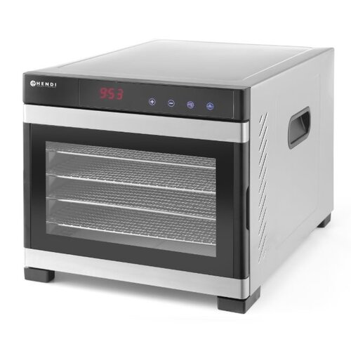 Hendi Déshydrateur Profi Line | Tableau de Commande Numérique | avec 6 Plateaux | 340x450x(H)311mm