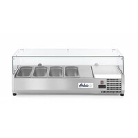 Vitrine Réfrigérée | Inox | Vitrine de Présentation en Verre Trempé | 1/3 GN | Disponible en 4 Tailles