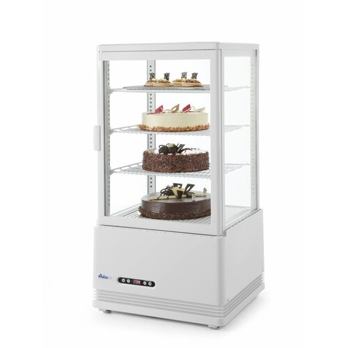 Hendi Vitrine Réfrigérée | Noir | 68 Litres | 3 Étagères | 452x406x(H)891mm