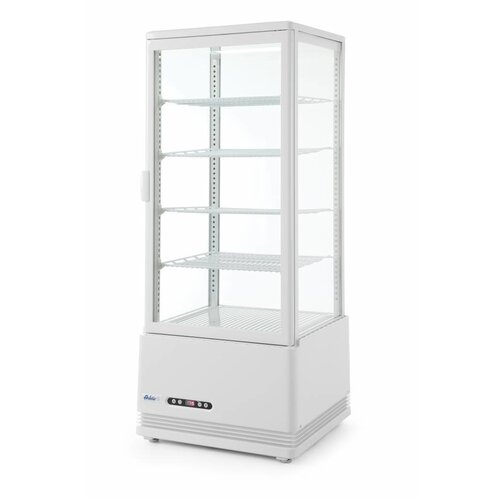 Hendi Vitrine à Patisserie | Noir | 98 Litres | 4 Étagères | 452x406x(H)1116mm