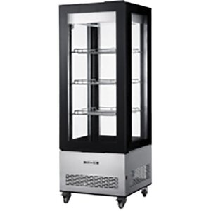 Hendi Vitrine Réfrigérée | 400 Litres |  3 Planches Réglables | sur Roues | 650x650x(H)1908mm