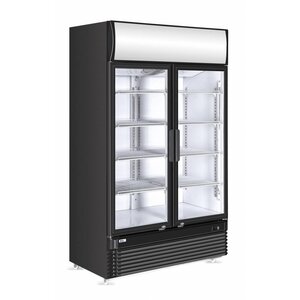 Hendi Vitrine Réfrigérée | avec Caisson Lumineux | Triple Vitrage | 1120x595x(H)1965mm