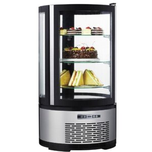 Hendi Vitrine à Patisserie | Ronde | 100 Litres | Éclairage LED | ø480x(H)1030mm Hendi Vitrine à Patisserie | Ronde | 100 Litres | Éclairage LED | ø480x(H)1030mm