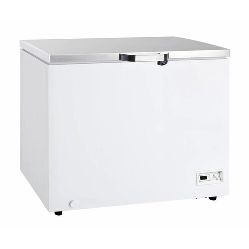 Hendi Congélateur Coffre | Economiseur d'Energie | Éclairage LED | 2 Roues & 2 Pieds | Disponible en 5 Tailles