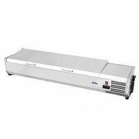 Vitrine Réfrigérée | Inox | Couvercle en Inox | Convient pour des Bacs GN 1/3 | Disponibles en 5 Tailles